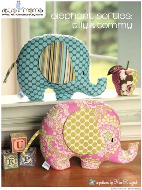 Baby Toy Tutorial Elephant Sewing Pattern Soft Toy By Retromama
