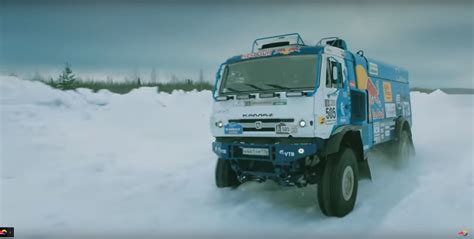 Kamaz Truck Goes To Northern Russia For An Epic Snow Jump Autoevolution