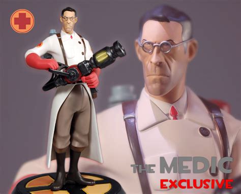 Team Fortress 2 The Red Medic Exclusive Statue Exclusives Gaming Heads