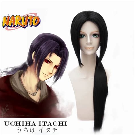 Ecvtop Classic Anime Naruto Character Uchiha Itachi Cosplay Wig Long