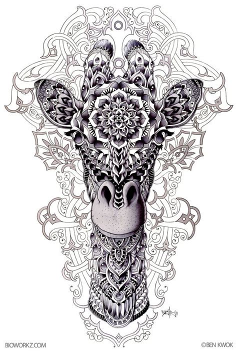 Ornate Animals By Ben Kwok At Dieren Kleurplaten