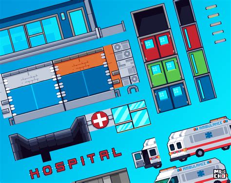 New Hospital Tileset Pack 🏥 Hospital Tileset Pack By Mucho Pixels