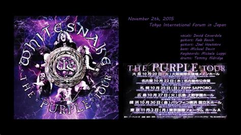 Whitesnake The Purple Tour Full Concert Audio Live In Tokyo 2015