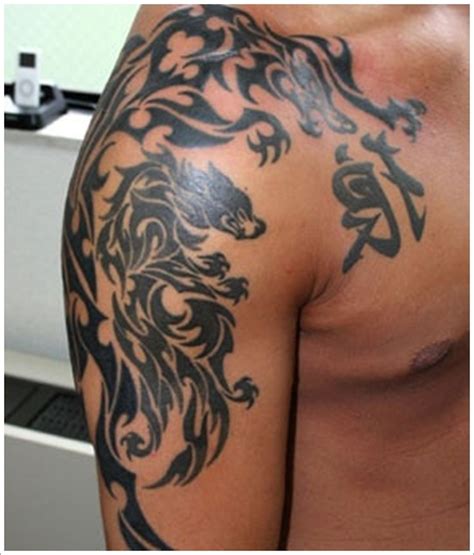 Tribal Wolf Tattoo Designs On Shoulder Tattoos Book 65000 Tattoos