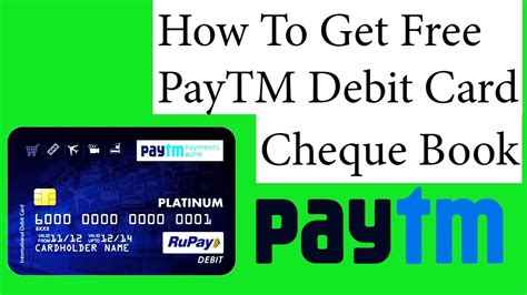 Receive local sepa and ach payments straight into your account. How To Get PayTM Debit Card And Cheque Book | PayTM ...