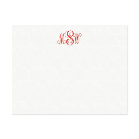 Classic Monogram Stationery Letterpress Greeting Cards Paper Goods