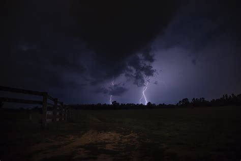 Lightning Strike The Ground During Night Time · Free Stock Photo