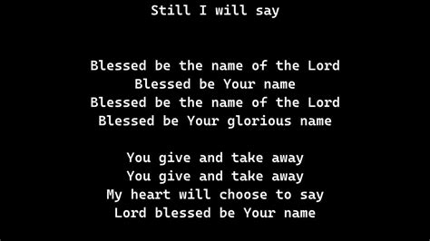 Worship Jamz Blessed Be Your Name Youtube