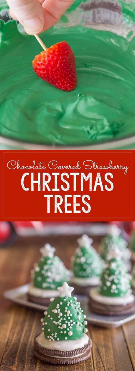 Diy Strawberry Christmas Trees With An Oreo Base Are Easy Enough For