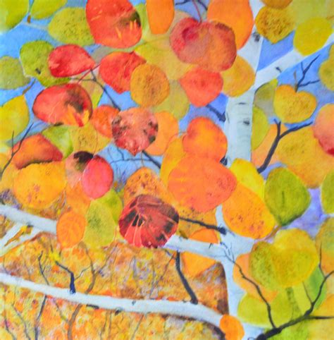 Ready To Ship Tree Art Original Fall Leaf Fine Art Watercolor