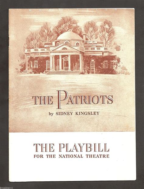 Sidney Kingsleythe Patriots Hope Langebyron Russell 1943 Broadway