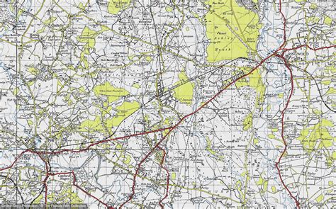 Historic Ordnance Survey Map Of West Moors 1940
