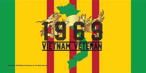 Vietnam Veteran 1969 Ribbon Decal New Vietnam Year Ribbon Decals