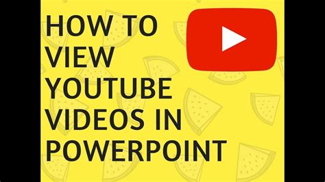How To Embed Youtube Video In Powerpoint Slides By Technical Vijay Youtube
