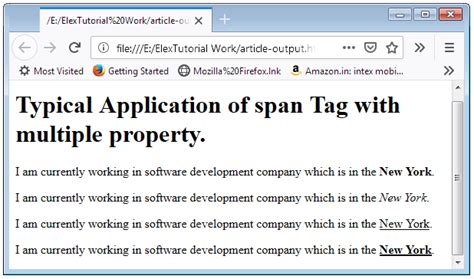 Html Span Tag Span Element In Html