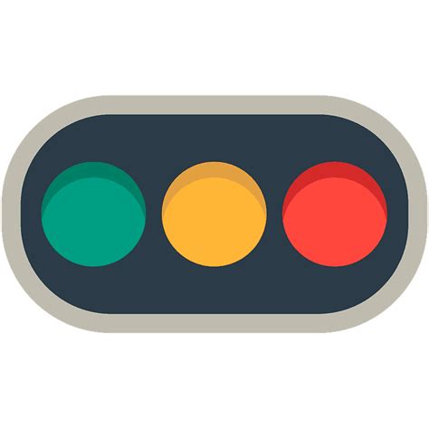 Horizontal Traffic Light Clipart