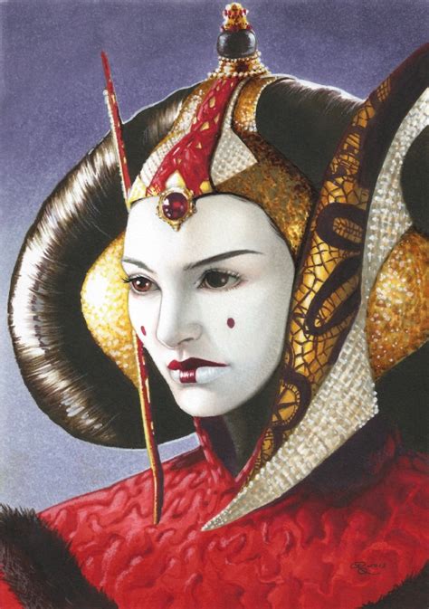 Queen Amidala In Rhiannon Owenss Star Wars Art Comic Art Gallery Room