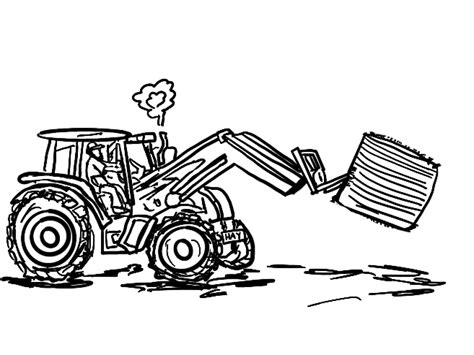 Hay Baler Coloring Pages Coloring Pages