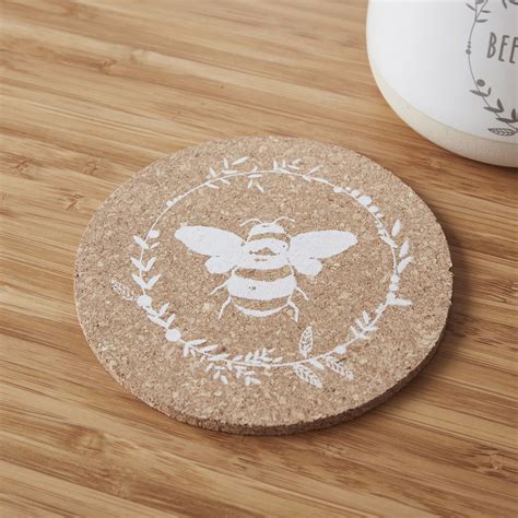 Cooksmart Bumble Bee Coasters At Mighty Ape Nz