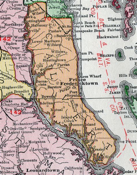 Calvert County Zip Code Map