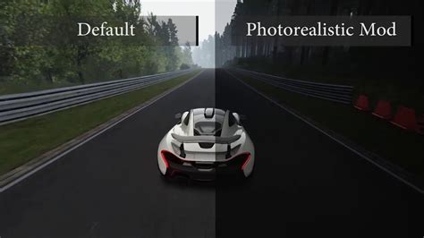Assetto Corsa Graphics Comparison Default Vs Photorealistic Youtube
