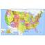 48x78 United States Classic Premier Laminated Wall Map Poster  Walmart