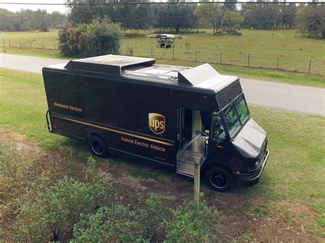 ups tests drone delivery system an electric van wired
