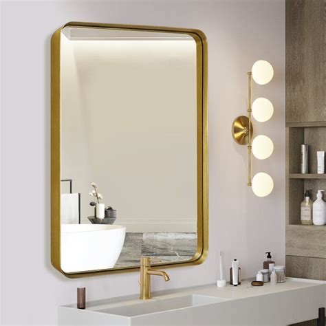 Wall Mirrors Metal Hallway Mirror Gold Bathroom Bathroom Ideas Main