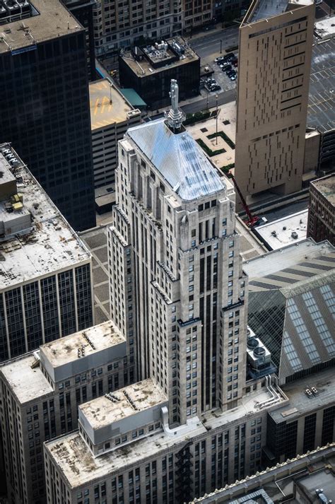 Chicago Board Of Trade Building From The Willis Tower Chicago Il