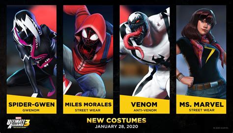 New Costumes Swing Into Marvel Ultimate Alliance 3 The Black Order