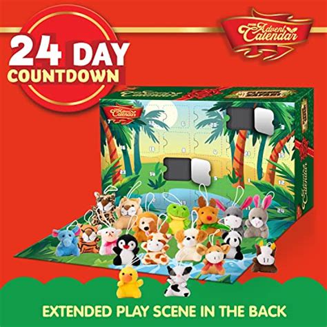 Joyin Christmas Advent Calendar 2022 With Mini Animal Plush24 Days