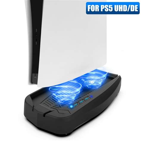 Eeekit Vertical Stand With Cooling Fan For Ps5 De Uhd Playstation 5