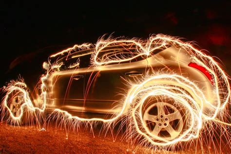 Long Exposure Sparklers Car With Images Sparkler