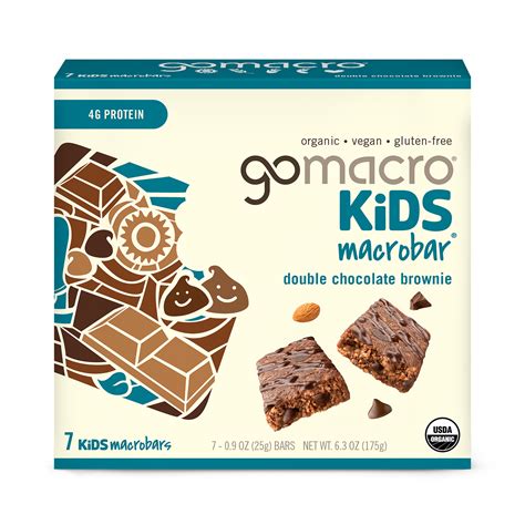 Gomacro Kids Macrobar Double Chocolate Brownie Thrive Market