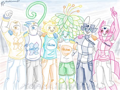 Olympic Summer Games Mascots Of The Decade By Kuallilunium On Deviantart
