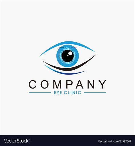Eye Clinic Logo Design Template Royalty Free Vector Image