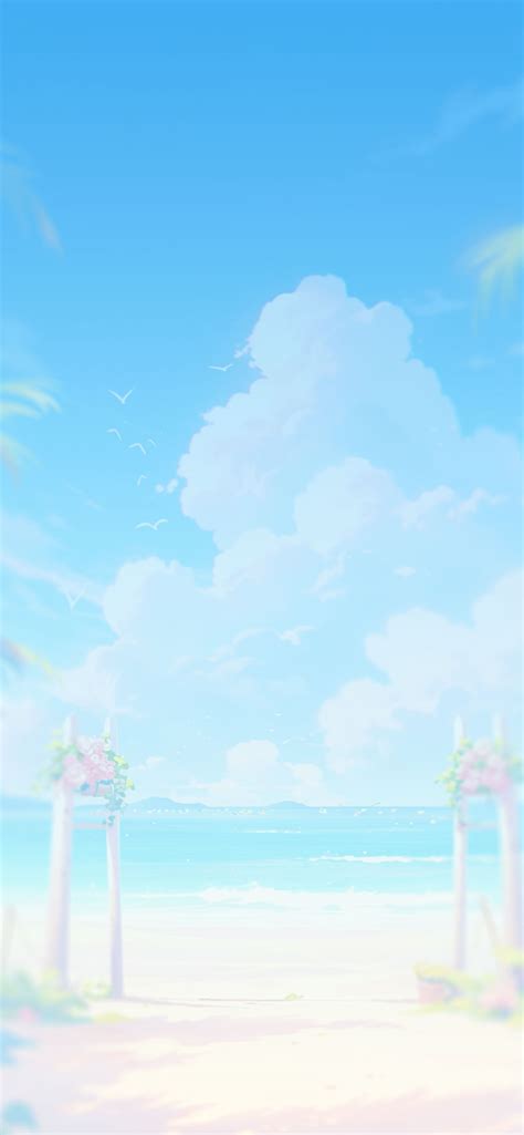 Beautiful Summer Beach Anime Wallpapers Summer Wallpapers K