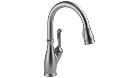 We had used an earlier model delta touch2o faucet and had great results so we decided to try the leland for our kitchen remodel. Delta Faucet 9178-AR-DST Leland Single Handle Pull-Down ...