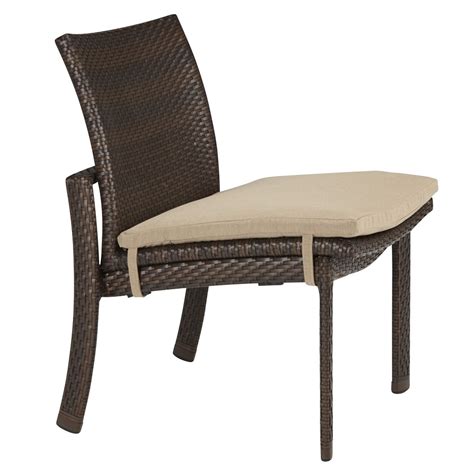 Tropitone Vela Woven Side Chair With Seat Pad 32172805ws