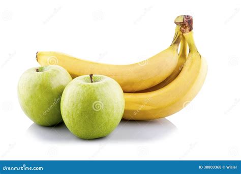 Green Apples And Bananas Stock Photo Image Of Apple 38803368