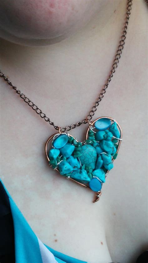 Turquoise Heart Pendant By Elanmcspoon On Deviantart