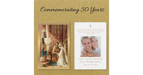 Catholic Wedding Anniversary Prayer Holy Card Zazzle