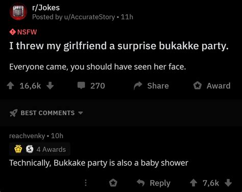 Bukkake Party Rtherealjoke