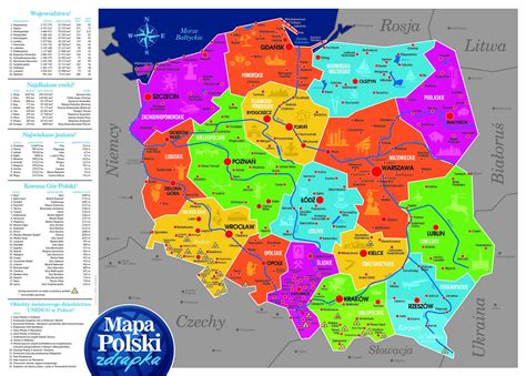 Mapa Polski Zdrapka Produkt Polski Polska Mzpl • Cena Opinie