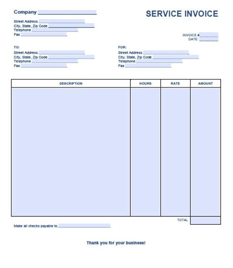 Most of the invoice template downloads that are available online are hard to work with. Free Service Invoice Template | Excel | PDF | Word (.doc)
