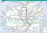 Map of Frankfurt transport: transport zones and public transport of ...