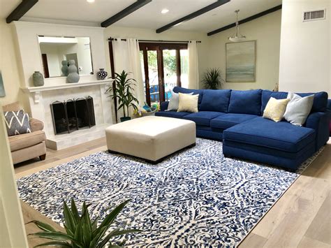 Blue Couch Blue Sofas Living Room Apartment Living Room Layout