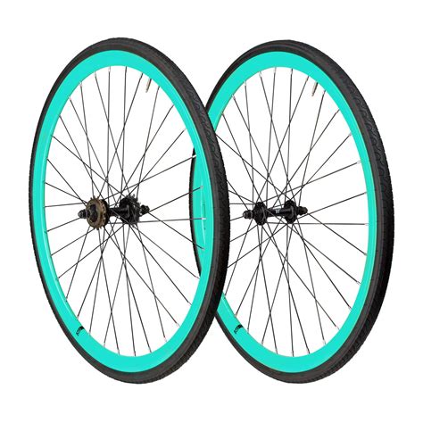 6ku 700c Deep V Alloy Fixie Wheelset 2021