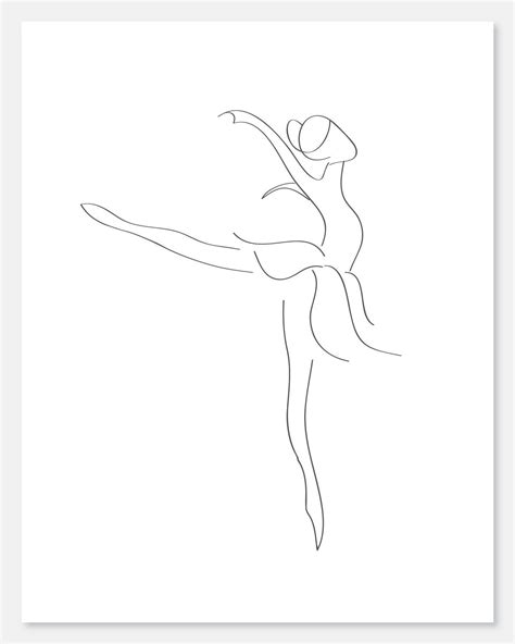 Dancer Print Emilie Dibujos De Ballet Dibujar Arte Dibujo Lineal