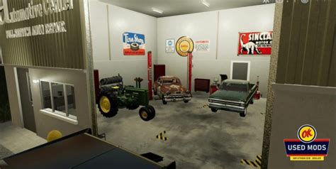 Automotive Center Local Garage With Workshop V10 Fs 19 Farming